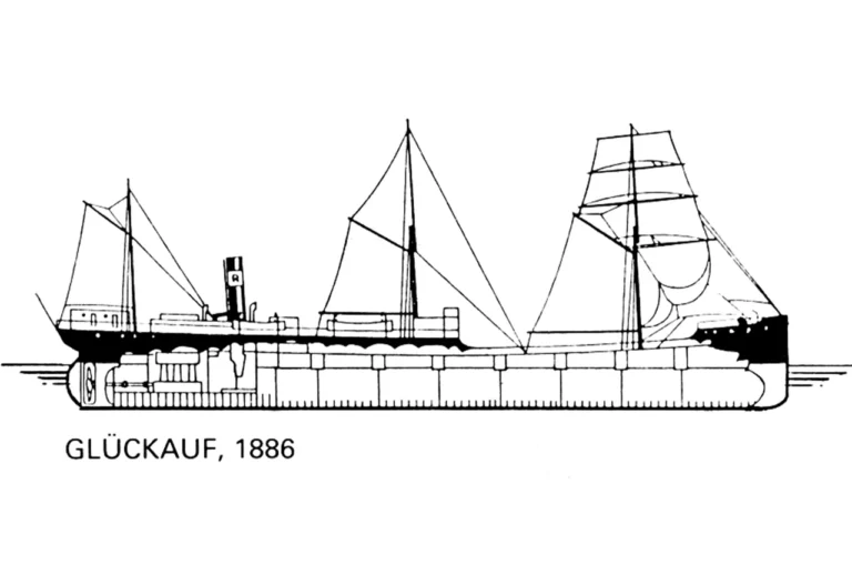 SS Glückauf Drawing 1886